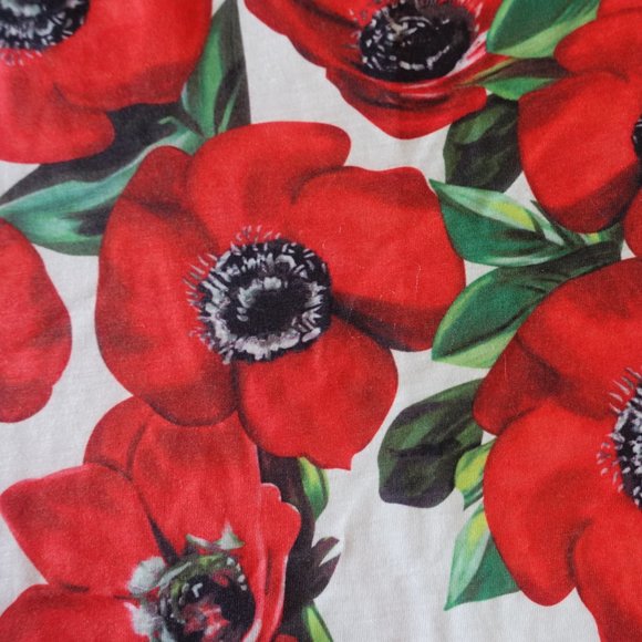 Embellished Poppy floral top t-shirt tee XS 0 - Picture 6 of 8